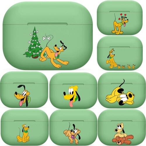 Disney Pluto For Airpods pro 3 case Protective Bluetooth Wireless Earphone Cover Air Pods airpod case air pod cases green