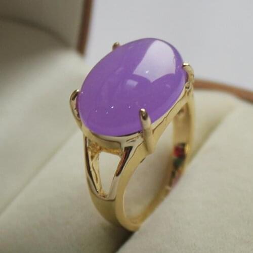Elegant jewelry! ladys favorite fine purple jades ring (7,8,9#)