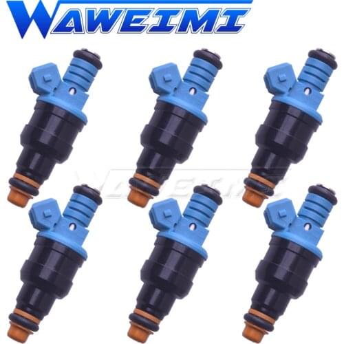 WAWEIMI 6x Fuel Injector Nozzle OE 0280150985 For Ford V-W VXR RS VR6 TURBO COSWORTH G-TI Mustang 86-90 5.3L