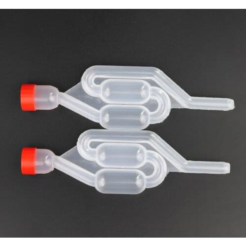 Water Seal Exhaust One way Home Brew Wine Fermentation Airlock Sealed Plastic Air Lock Check Valve Water Sealed Valves