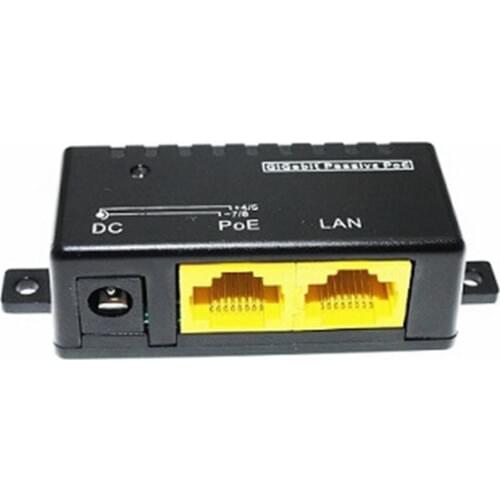 Gigabit simple combiner passive POE injector, IP camera power distributor, POE mounting adapter, power accessory module