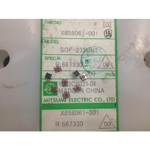 Imported Japan MITSUMI Patch 4 feet Touch switch button SOF-232HNT 3*4 original