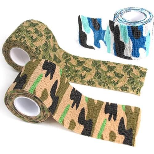 Outdoor Duct Camouflage Tape Hunting Waterproof Adhesive Camo Tape Stealth Bandage Military 5cm*4.5m Hunting Sight Accessories