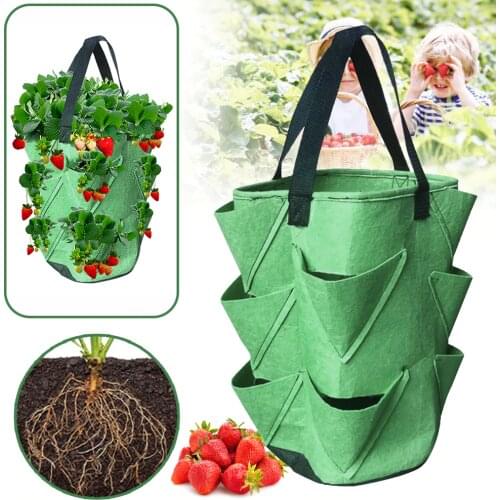 Grow Container Bag DIY Planter PE Fabrics Planting Vegetable Gardening Thicken Pot Planting Grow Bag Garden Tools Fast delivery
