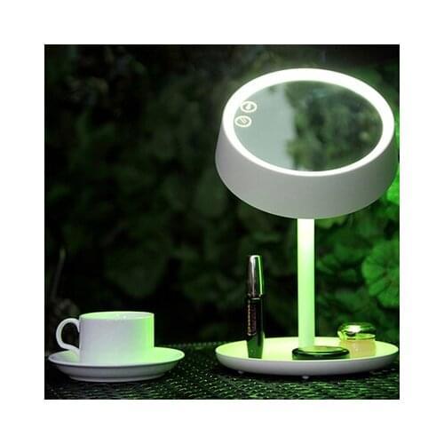 Colorful eye makeup mirror table lamp LED colorful lamp desk dressing mirror folding wedding birthday gift desk lamp ZA90614