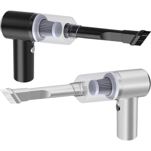 Mini Car Vacuum Cleaner Rechargeable Cordless Mini Dry Keyboard Vacuum Cleaner 120W Wireless Charging For Car