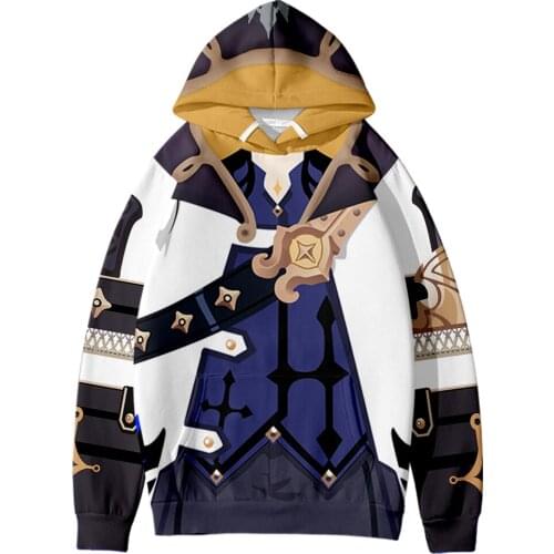 3D Genshin Impact Albedo Cosplay clothing 3d Hoodie Sweatshirt Winter Casual Woemn Mannen Kids Truien Volwassen Kid Kleding