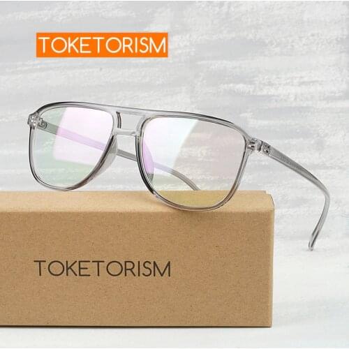 Toketorism Eye Glasses Frames for Men Female Grade Glasses Frame Vintage Eyewear for Myopia 2342