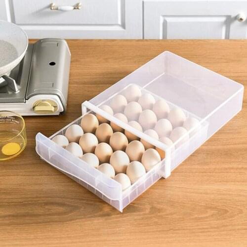 Eggs Holder Plastic Storage Box Container Organizer Refrigerator Box Egg Box Refrigerator Egg Fresh Storage Box New