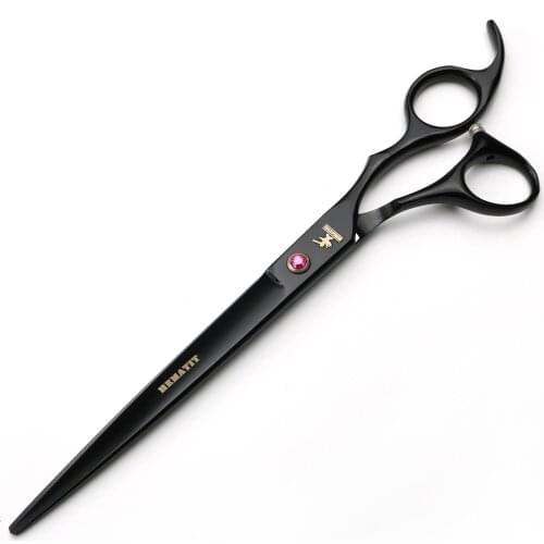 8 Inch black Professional Hair Scissors Japan 440C Cutting Scissors Hairdressing Salon Styling Tool