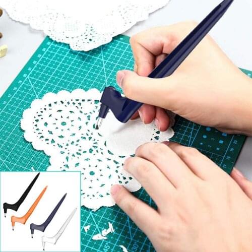 Craft Cutting Tools Rotatable Cutting Pen For Gift Card Making DIY Christmas Birthday Cards Spin Safety Cutter Paper Knife