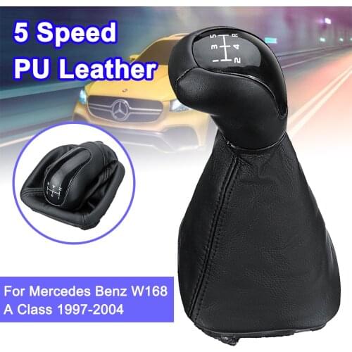 Car 5 Speed Gear Shift Knob Shifter Lever Gaiter Boot Car Accessories Replace For Mercedes Benz W168 A Class 1997-2004