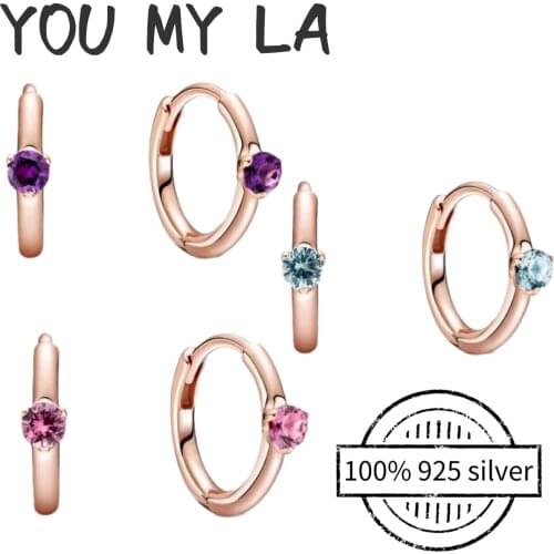 Real 925 Sterling Silver Jewelry Earring For Women New Fashion Luxury Earring Jewelry Gift fit Original Pando High-quality