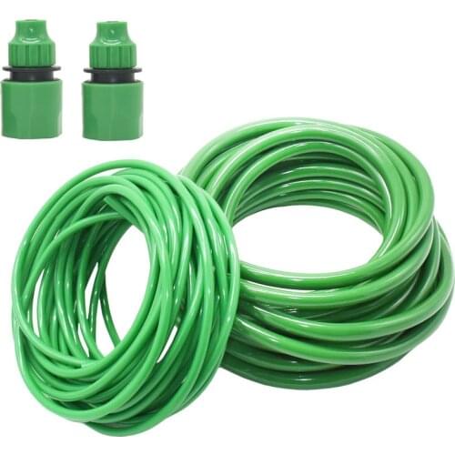 Green 10/20/30/50m Garden Watering Hose 4/7mm 8/11mm Flexible Pvc Hose 1/4" 8/11" Water Pipe For Drip Irrigation Systems