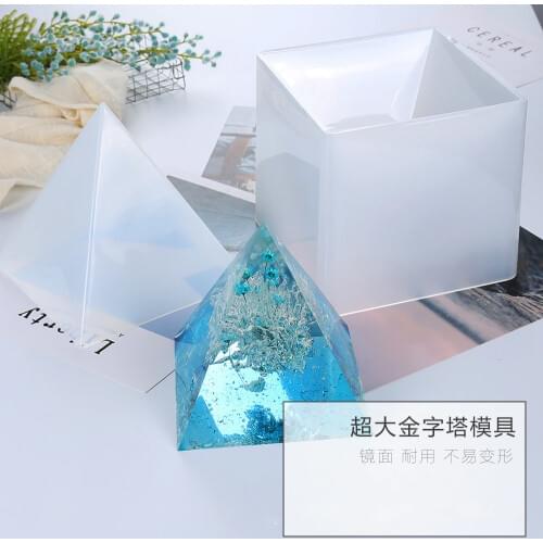 Super Big Pyramid Orgone Generator Mould Large Silicone Mold Geometry Mould Flexible Triangular Pyramid Mold Epoxy Resin Mold
