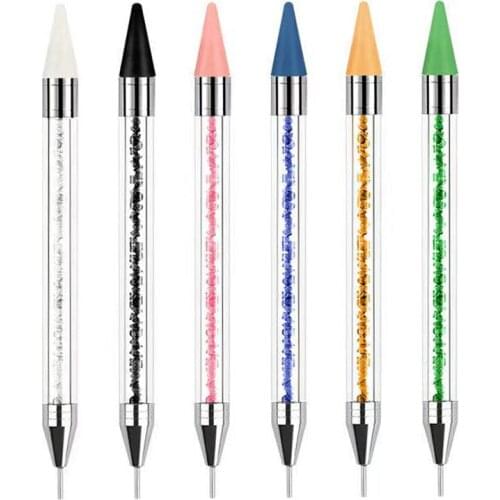 Nail Point Drill Pen Double End Stick Drill Nail Crayon Undrill Pen Point Color Nail Pen