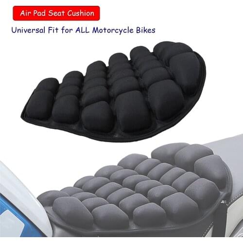 Universal Motorcycle Accessories Air Seat Cushion Pressure Relief Ride TPU Rear Seat Pad for Bikes Cruiser Touring Saddles