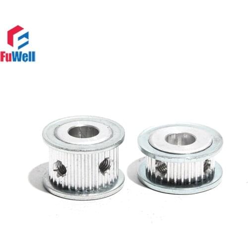 Timing Pulley S2M-20T Aluminum Alloy S2M 20Teeth Transmission Belt Pulley 7mm/11mm Belt Width 3/4/5/8mm Bore Toothed Gear Pulley