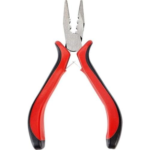 1 Pack 45 Steel Jewelry Bead Crimper Tools Crimping Press Plier for Jewelry Making Red