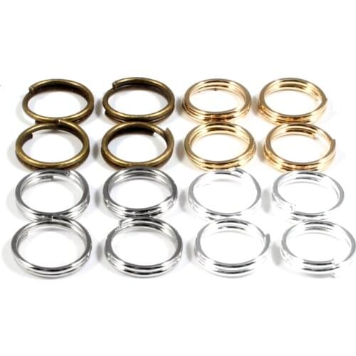 100-200Pcs 4-10mm Metal Jewelry Findings Open Double Loops Jump Rings & Split Ring For jewelry Making DIY Handmade Accessories