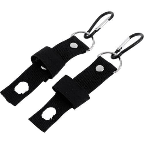 2Pcs Nylon Floatant Bottle Holder/Caddy Fly Fishing Tool with Carabiner, Vest Bag Attachment