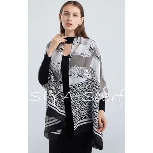 2021 Zipeiqing New women Spring Autumn Fashion Cotton scarf lady large shawl beach wraps Goat Print forlard pareo bandanna