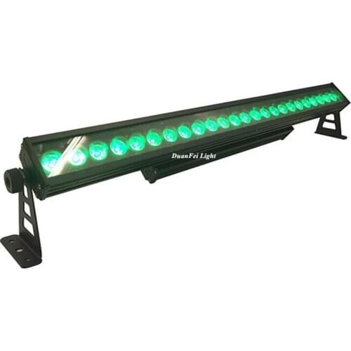 6pcs/lot 24x10w rgbw led wall washer dmx led bar landscape wash wall ip65 led rgbw bar