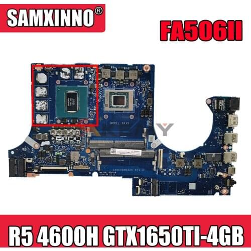 Akemy DA0BKXMBAD0 Laptop motherboard for ASUS TUF Gaming A15 FA506II FA506I original mainboard R5 Ryzen 5 4600H GTX1650TI-4GB