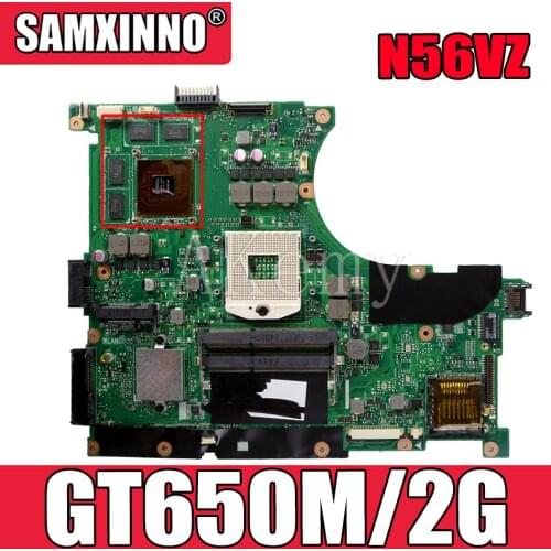 Akemy N56VZ motherboard GT650M/2G For Asus N56VZ N56VB N56VM N56VJ N56VV N56V laptop motherboard test 100% OK original mainboard