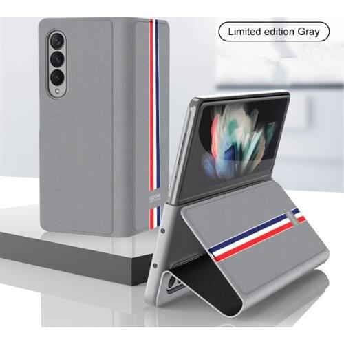 Business Flip Leather Cover Case for Samsung Galaxy Z Fold3 5G W22 Fold 3 Anti-Scratch Protective Bag Capa