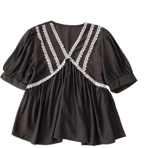 Cheap wholesale 2021 spring summer autumn new fashion casual ladies work women Blouse woman overshirt female OL Vy180