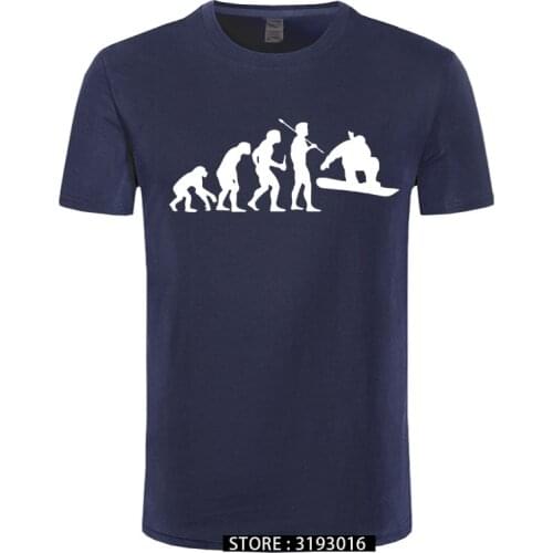 Snowboarding Evolution T-Shirt Summer New Snowboardinger T Shirt Men Short Sleeve O Neck Tshirt Unisex Hip Hop