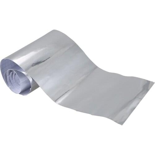 Chrome Mirror Vinyl Film Wrap Sticker Decal Stretchable Reflective 152x20cm silver