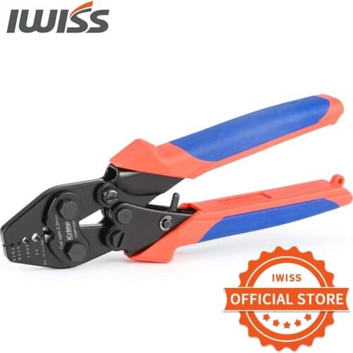 IWISS CWR1522 Wire Rope Crimping Tool for Cable Railing, Hand Swaging Aluminum Oval Sleeves,Stop Sleeves,Double Barrel Ferrules