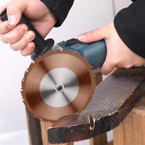 KKmoon Carpenter Saw Blade Cemented Carbide Woodworking Tool 24-Tooth Carpentry Circular Saw Blade Cutting Wheel Cutting Disk