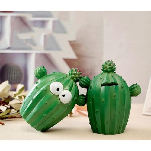 Cartoon Cactus Money Bank Coins Storage Box Kids Toys Birthday Gift Home Decor Money Saving Boxes Children Cactus Money Bank