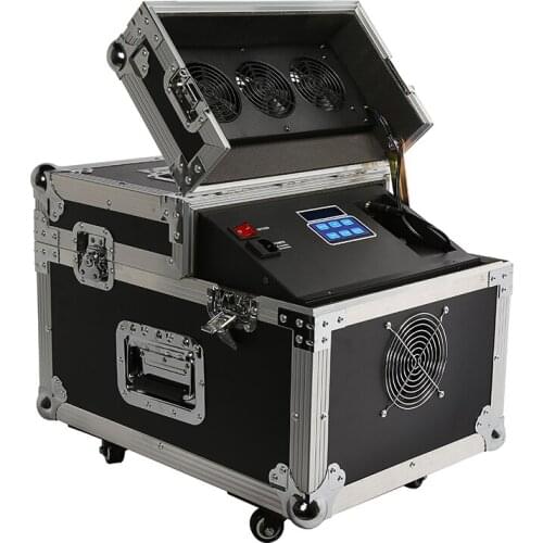 IMRELAX New 1000w Professional Haze Machine Dual Hazer Machine Fog Smoke Machine with Flight Case