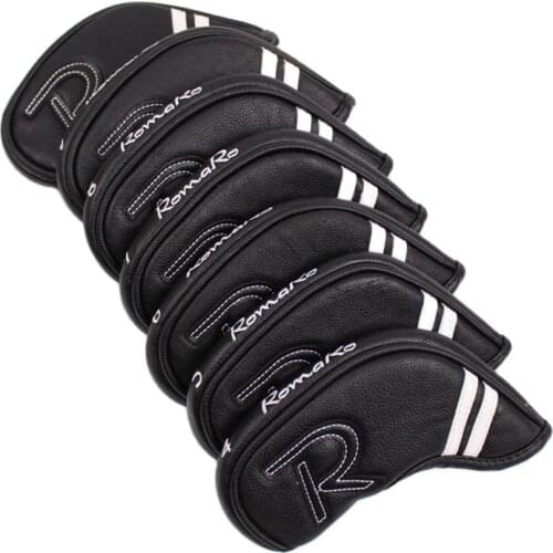 New 7pcs Golf Iron Head Covers With Magnetic Closure PU Golf Irons Set Covers for Romaro #4-9P