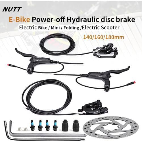 NUTT MTB E-Bike Electric E Scooter Bicycle Hydraulic Brake Disc 140mm 160 180 Rotor Fat Mini KUGOO G Booster / G1 / ES3 Dualtron