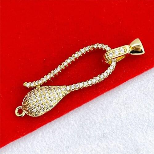 Wholesale DIY Natural Stones Beads Jewelry Making Accessories Silver/Gold/Rose Gold Metal Connector Clasps Findings