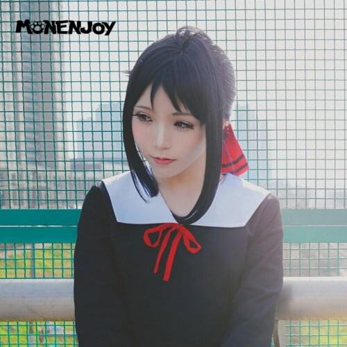 Monenjoy Kaguya Sama Love Is War Shinomiya Kaguya Cosplay Wig Anime Black Cos Hair