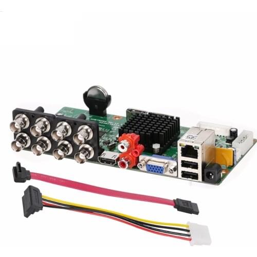 5 in 1 8 Channel 1080N Analog Camera Video Recorder Board 8CH DVR Hybrid NVR Board For 2MP Analog AHD CVI TVI IP Camera