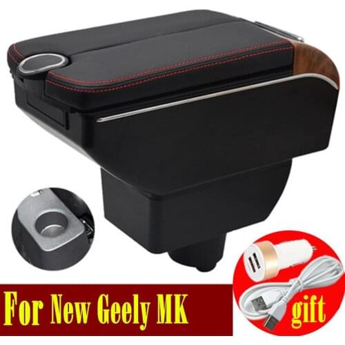For New Geely MK gc6 King kong armrest box Double doors open 7USB Centre Console Storage Box Arm Rest