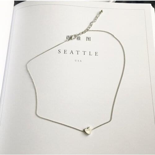 Selling Punk 2020 New Fashion Lady Necklace Simple Gold Love Choker Necklace Chain Collar Wholesale Necklace Mermaid