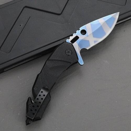 RUIMEI Dogleg Folding Knife, FENGHUILUN Multi-Purpose Tactical Saber, Outdoor Camping Adventure Self-Defense Portable Tool