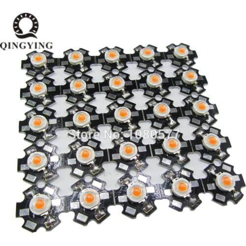 25pcs 3W Cree High Power LED Light-Emitting Diode LEDs Chip With Aluminum Star PCB Warm White Cold White Red Green Blue Yellow