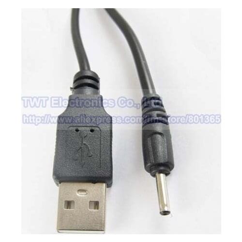 USB 2.0 A Male To 2.5x0.7mm Male DC Plug Tablet Charging Cable with Cord, 1M ,25pcs , Free shipping