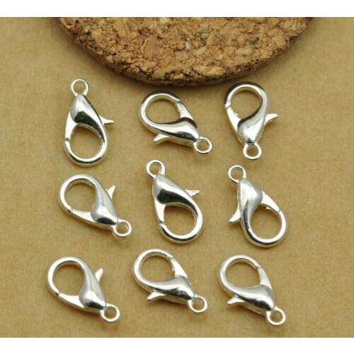 Vintage diy accessories vintage diy handmade materials white k alloy lobster clasp 6x12mm 100 Pcs