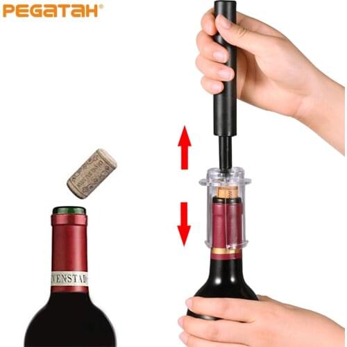 Air Pump Wine Bottle Opener Air Pressure Vacuum Stainless Steel Pin Type Bottle Pumps Kitchen Opening Tools Bar Accessories