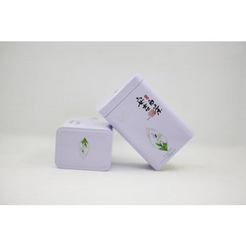 Xin Jia Yi Metal Tea White Tin Box Chinese Style Storage Tins Can Metal Be Recycled Home Canning Metal Cans